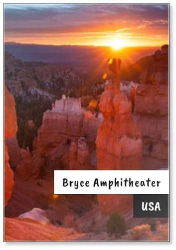 Thor's Hammer and Hoodoos in Bryce Amphitheater at Sunrise, Bryc, Fridge Magnet