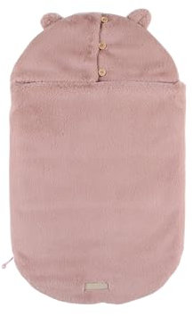 NOUKIE'S - Nid d'ange - Sherpa et Jersey - Rose clair - Mix & Match - Pour siège auto, Poussette