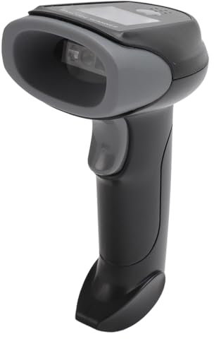 Barcode-Scanner, 2D QR, Kabelloser -Handscanner, LCD-Display, KI-Sprache, Großer Scanbereich mit 2000-mAh, ABS-Material, 30 FPS, Weiße LED, 500.000 Speicher