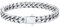 U7 Armband für Herren Edelstahl 7MM Cuban Chain Armbänder Schwer Gliederarmband Miami Armkette Edelstahl Kubanisch Herrenarmband Silber Panzerarmband 23cm lang Armschmuck für Bruder