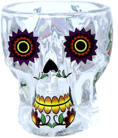 Verre à shot 3D Motif tête de mort Jour des morts