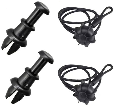 VZU 2 Stück Halteband Hutablage Universal Schwarz, Hintern Halteband Hutablage, Heckablage Strap für Gepäckfixierung Kofferraum für VW Golf