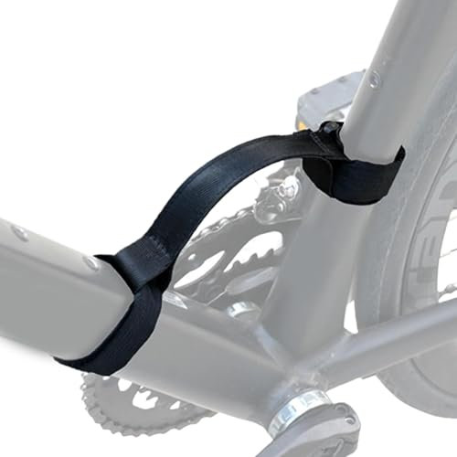 LearnLyrics Fahrradtragegurt Fahrradrahmengriff Hochfester tragbarer Nylon-Tragegurt Arbeitssparender multifunktionaler Fahrradheber, bequemer Griff für Fahrräder
