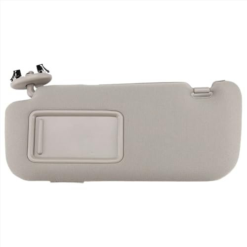 Visera Visera Interior del Coche con Espejo Parasol Lado Izquierdo del Conductor Gris para Toyota Auris para Corolla 2007 2008 2009 2010 2011 2012 2013 Visera Solar para Automóvil