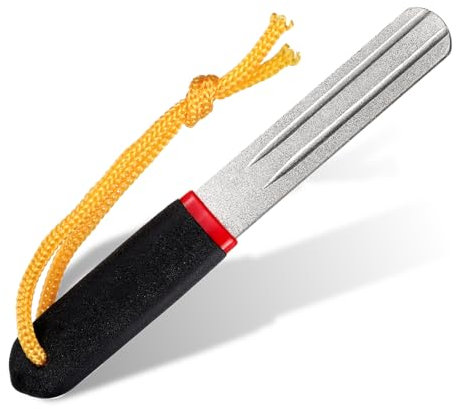 Giantree Fischhakenschärfer, Dart Schleifstein, Angelhaken Schleifer für Angelhaken Praktisches Angelhaken-Schleifschleifstein Diamantfeile Schärfen Werkzeug Zubehör Schleifwerkzeug Outdoor Tool(1)