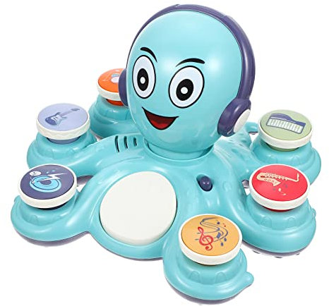 Abaodam Luce Musicale Di Polpo Strumenti Per Polpo Musicale Dei Cartoni Animati Strumento Musicale Per Giocattolo Elettrico Per Musica Per Plastica Blue