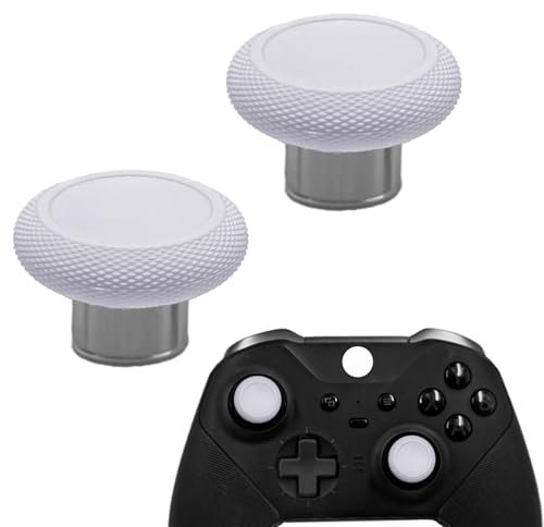 2-in-1 kurze Metall-Thumbsticks Ersatz für Elite Series 2 Core Controller, Ersatz-Thumbsticks für Xbox Elite Serie 2 Controller (weiß)