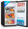 FOHERE(E) Frigorifero mono porta 90L con Freezer, 7 Controllo della Temperatura, Silenzioso, 84 kWh/anno, Per applicazioni in Hotel, Casa, Ufficio, Colore, Nero