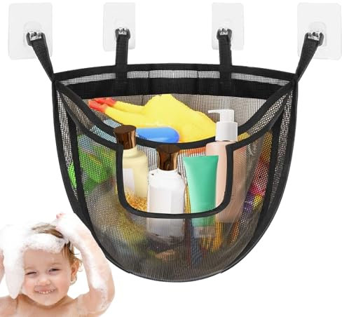 Badewannen Spielzeug Aufbewahrung, Großvolumiger Halter, Großes Netz Aufbewahrungskorb Für Spielzeug In Bad Kinderzimmer Wohnung Dusche