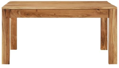 Eleganz Couchtisch 80x80x40 cm aus Akazien-Massivholz - Langlebig & Natürlich - Perfekt für Wohnzimmer & kleine Räume