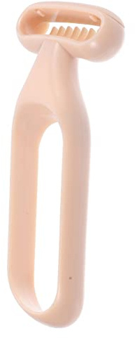 Weihnachten Mottoparty Damen Haarentferner für Beine Arme, Beige ABS | Bequemer Handgriff, Präzise Kante und Hautschutz für Schnelle Tägliche Touch Ups im Hotelbad