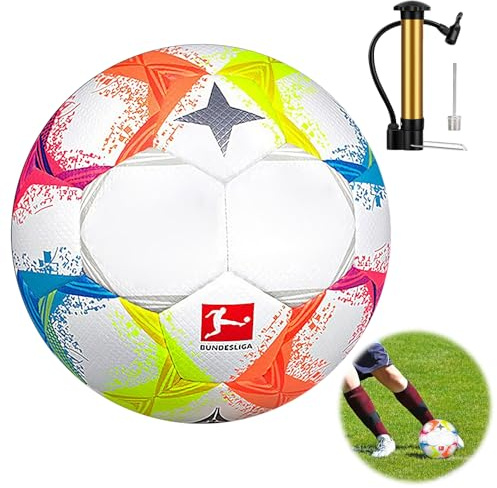 DAJASD Fussball Kinder Unisex, Offizieller Training Fussball Größe 5, Indoor Outdoor Explosionsgeschützt fußbälle für Jugendliche und Erwachsene