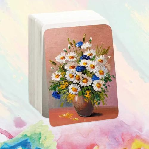 50 Blatt Aquarellpapier A6, weißes Malpapier, hochwertiges Aquarellpapier, Malpapier Watercolor, Postkarten Blanko für Wasserfarben | Watercolor Paper für Gemälde Einladungen Briefe DIY