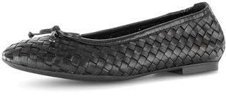 Gabor Damen Klassische Ballerinas, Frauen Ballerinas,Abendschuhe,Slip-ons,klassisch elegant,Passform,Comfort,Optifit,breit,schwarz,41 EU / 7.5 UK