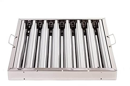 Canopy Grease Baffle Filter Stainless Steel Kitchen Extraction Hood 495x495mm