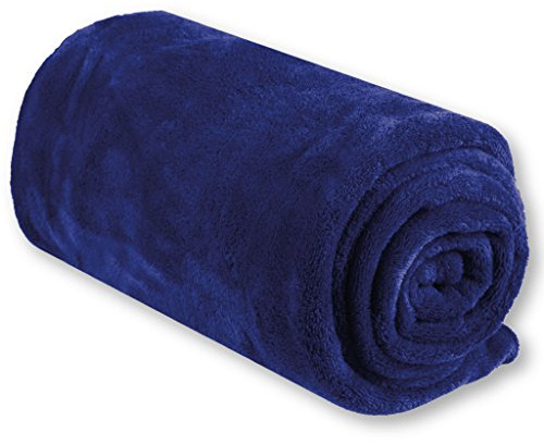 Bestgoodies Babydecke in 80x120 cm - Blau, Kleinkinddecke Schmuse- und Krabbeldecke nach ÖKO-TEX Standard 100 Klasse 1 gefertigt