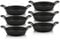 BBQ-Toro Set de poêles à servir en fonte (6 pièces) | Ø 20 cm - rond | déjà brûlé - preseasoned | poêle à griller, poêle en fonte, poêle à frire, poêles à feu