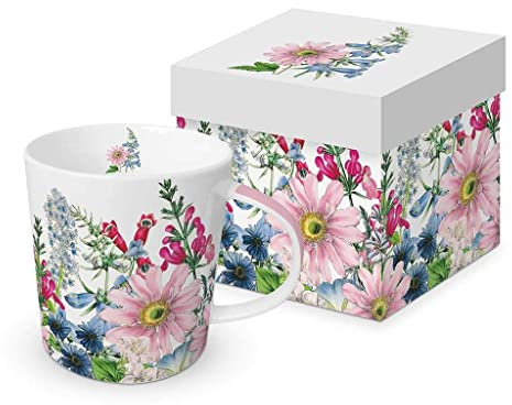 PPD Trend Mug Floriculture en boîte cadeau Tasse à thé Tasse à café 350 ml