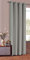 Gardinenbox Vorhang Schal Schlaufen Blickdicht Microsatin Lichtdurchlässig Kräuselband Uni Matt, Hellgrau, HxB 245x140 cm