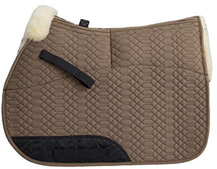 Engel Reitsport | SCHABRA1AP-VSS-CAM-MED | Schabracke | Aufpolster Korrektur | Steppstoff | Lammfell im Sattelbereich | Half Lined |Fellkranz vorne | Vielseitigkeit | Stoff Camel Fell med.