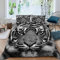 ALABOW 100% Microfaser Bettwäsche Tiger 200x200 cm 3teilig mit Reißverschluss 3D Tier Tiger Sommerbettwäsche Sets Warme Winter Weich und Angenehme Bettbezug mit 2 Kissenbezug 80x80 cm