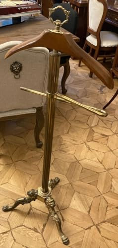 Casa Padrino Luxus Barock Dressboy Antik Gold/Braun 47 x 47 x H. 121 cm - Antik Stil Kleiderständer - Garderobenständer - Stummer Diener - Schlafzimmer Accessoires - Barock Möbel