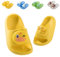 Badelatschen Kinder Flache Sommer Hausschuhe Jungen Mädchen Dusch Badeschuhe Strand Pantoletten Slippers Eltern-Kind Sandalen Leicht Anti-rutsch Badeschlappen Gelb 762 24-25(Etikettengröße 160mm)