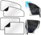 URAQT Parasol Lateral, 4pcs, para Ventana de Coche con Imanes, Infantil, de Fácil Instalación. Cortinas para Boquear los Rayos UV y Calor, para Bebe, Niños, Adulto, Mascotas.