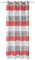 DRAPELLA|Fertiger Vorhang Quer Gestreift Halbtransparent Gardinen Schals für Wohnzimmer Schlafzimmer Kinderzimmer Weiß - Grau - Rot 145 x 250 cm 2er Set