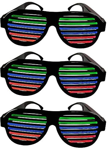 Toyvian 3St Spielset für Kinder Spielzeug für Kinder Kinderspielzeug Jungen Kidcraft-Spielset Shutterbrillen für Kinder Spielzeugbrille für Kinder Shutter-Brille Requisiten Gläser Blitz