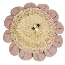 Lorena Canals Kissen rund Blume Kinder Pink Daisy