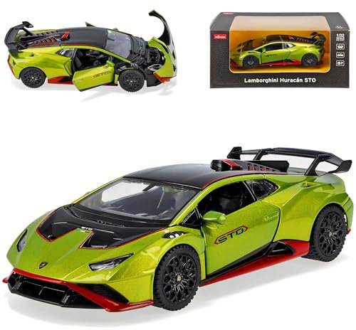 Generisch Lamborgihini Huracan STO Coupe Grün Modell ab 2014 Version Ab 2021 1/32 Modell Auto