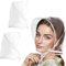 WKRTDY 2 pcs Damen Kopf-Regenhaube mit Visier, wiederverwendbar, wasserdicht aus Kunststoff, weißer Regenhut für Damen, Schützen Sie Ihre Frisur mit Stil!