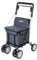 Carlett - Supermarkt-Einkaufswagen - Medical Grade Approved - Sitz mit integrierter Rückenlehne - 4 Räder mit 3 Positionen - Kapazität 15 kg - Abnehmbare Tasche 29L - Farbe Grau