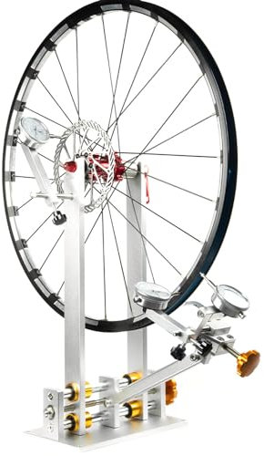 Ailgely Zentrierständer Fahrrad, Rad Tuning Repair Tool Kit, Fahrrad-Rad-Zentrierständer, Fahrrad-Rad-Ausrichtungs-Reparaturwerkzeug mit Messuhr für Schnellspanner und Steckachse