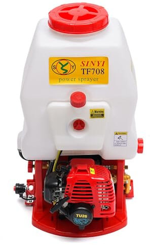 20L Motorspritze Benzin Sprühgerät, Motorsprüher Rückensprühgerät Dünger Sprüher Baum Weinberg-Spritze für Bauernhöfen, Parks, Gärten