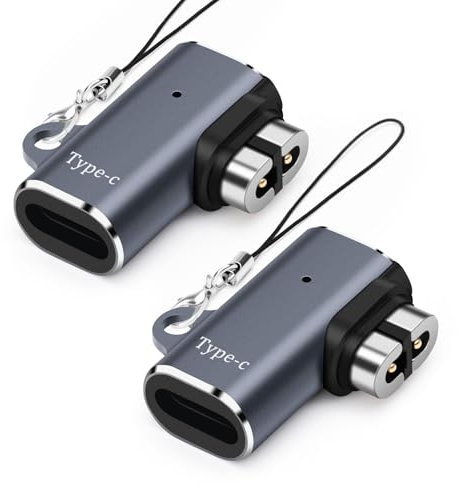 Seminer USB C Charging Adapter for Shokz Headphones (2 Pack), Magnetic Charging Adapter for After Shokz Headphones Charger Compatible with Shokz Aeropex, OpenRun/Pro, OpenRun Mini, OpenComm