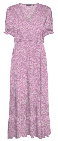 Onlchianti S/S Robe Longue WVN Noos, Rose Fuchsia, 3XL