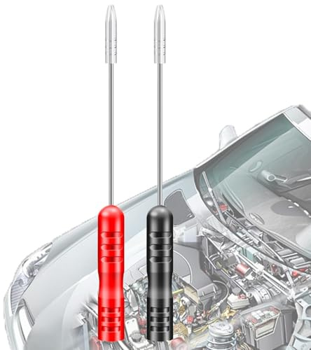 Multimeter-Messleitungen,Rücksondennadeln,2X Back Probe Pins | 3 mm zerstörungsfreie Verlängerungsnadel aus Edelstahl für Steckdosen