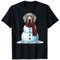 Lustiger Weimaraner Schneemann Schal Weihnachten Damen Herren Kinder T-Shirt