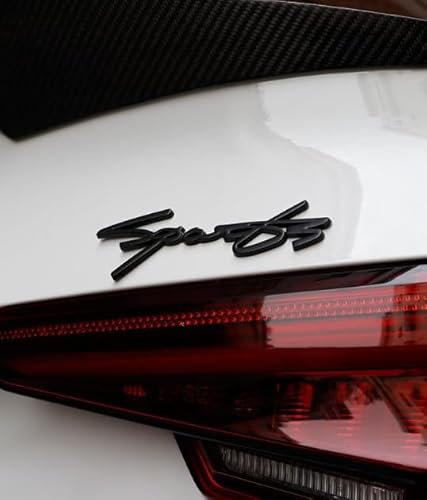 Sport 3D Schriftzug Metall Schwarz Emblem Tuning Aufkleber Heck Abzeichen Auto für Toyota Jeep Lexus Land Rover