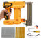 Cordless Brad Nailer Compatible with DEWALT 20V Battery, 2-in-1 Electric Staple Gun with Safety Lock 1000 Straight Nails and 500 U-Shaped Nails for Upholstery Woodworking