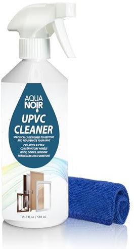 AQUANOIR UPVC Cleaner and PVC Cleaner for Windows and Doors 500ml | Powerful Solvent Based UPVC Cleaners | Ideal for Doors, Window Frames & All Synthetic Materials