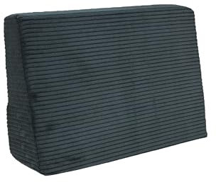 Pillows24 - Palettenkissen Seitenkissen 60x40 aus Cordstoff | Sitzkissen & Rückenkissen für Europaletten 120x80 | Weiche Palettenauflage für Wohnzimmer, Garten oder Balkon | Made in EU | Graphit