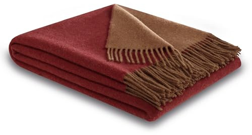 biederlack Kaschmirplaid Uni 150 x 200 cm Pepper - Cashew