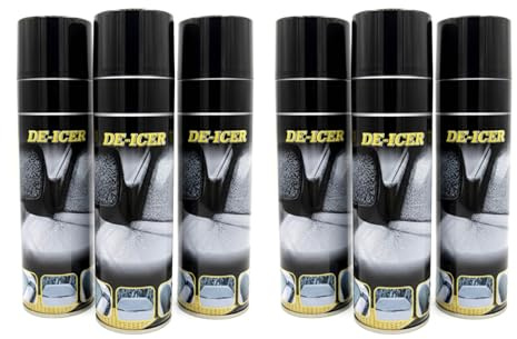 6x Auto Scheibenenteiser Spray je 600 ml Scheiben Enteiserspray Sprühenteiser Entfrosterspray Enteiser Spraydose