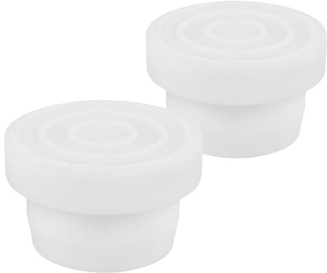 TOGEVAL Lot de 2 Pare-Chocs d'Escalier de Piscine en Caoutchouc Blanc Accessoires pour Piscines Enterrées Embouts Robustes Anti-Infiltration pour Échelle de Pièces de Rechange Résistantes