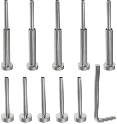 MAGICLULU Kit de Garde-corps en Câble Inoxydable 5 Paires Tendeur Robuste en Acier Inox pour Poteaux en Bois 2x2 et 4x4, pour Plateformes Extérieures et Applications Côtières