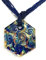 Venetiaurum - Collier avec Pendentif Hexagone en Verre de Murano Original et Argent 925 - Bijou Made in Italy Certifié