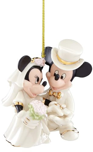 Lenox 877766 Minnie's Dream Wedding Ornament, Christmas